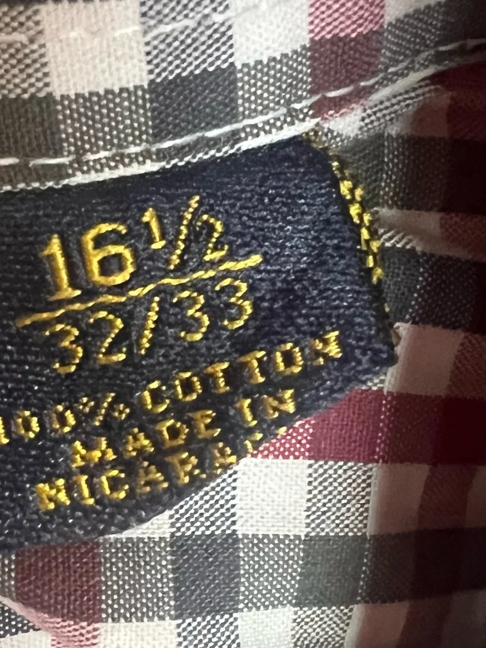 Club Room Red and Black Gingham Button-Down Shirt